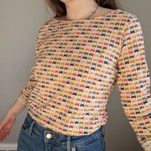 Orla Kiely Unique Car Print Long Sleeve shirt
